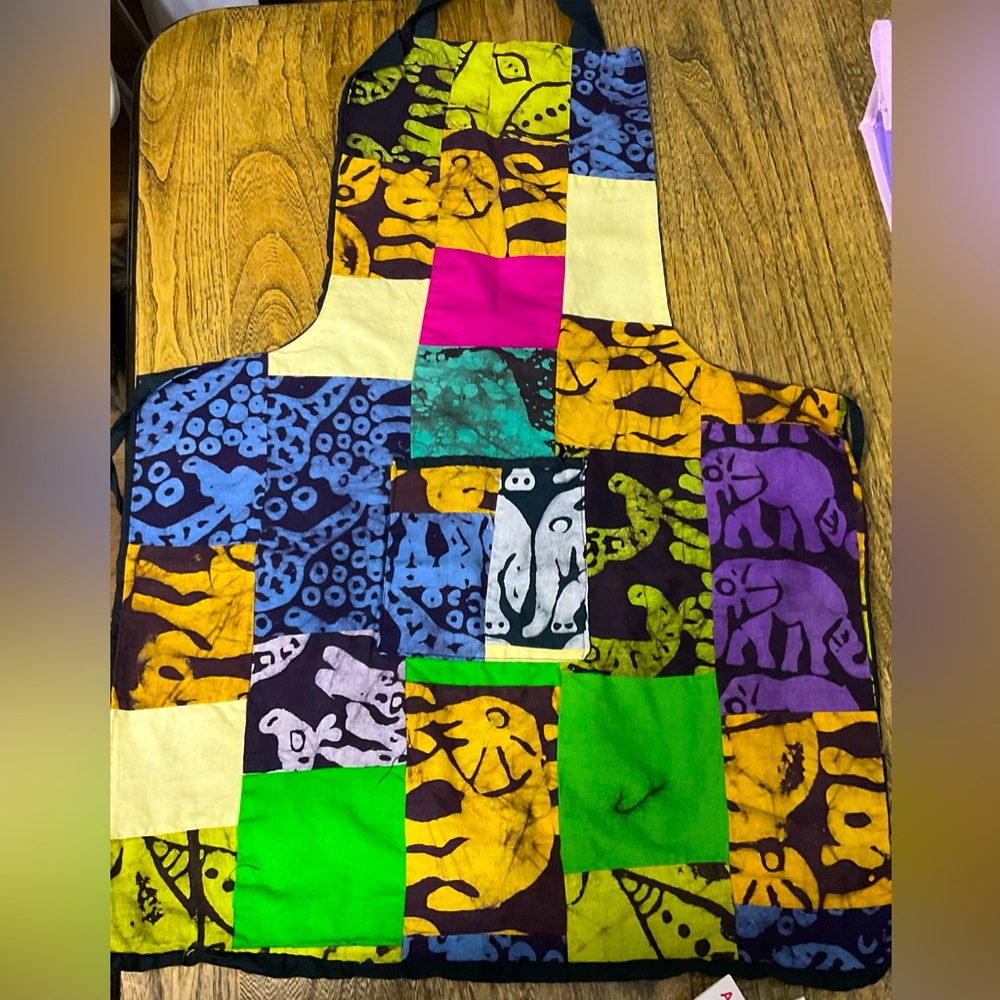 Kitchen Apron Patchwork One Size - image 2